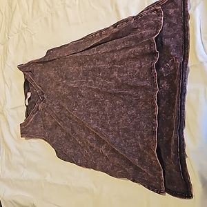 Vintage wash flow tank top